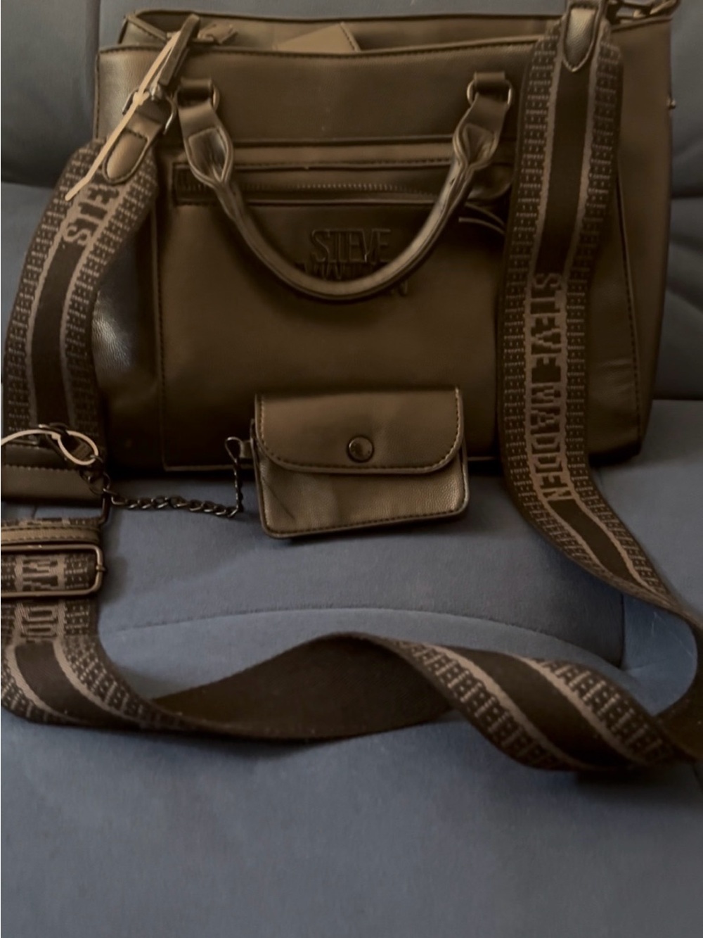 Steve Madden Black Leather